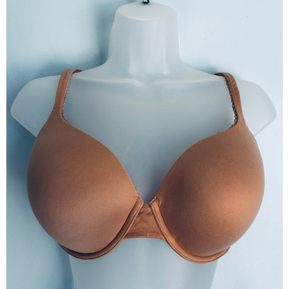 Victoria's Secret Bra Body By Victoria Lined Perfect Coverage Beige 34DD